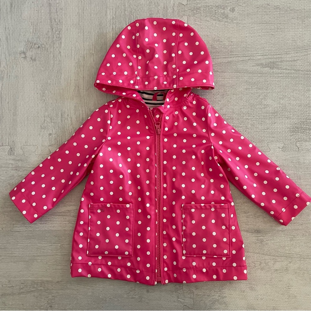 GAP Polka Dot Rain Coat. Size 18M